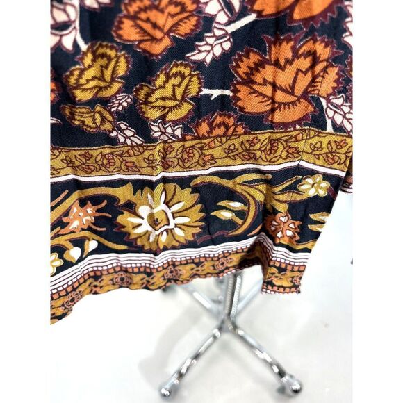 Revolve RAGA Size Medium Romper Shorts Long Sleeve Boho Cottage Peasant - Picture 11 of 13